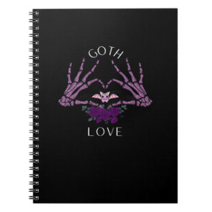 Caderno Espiral Embrace Gótico Skeleton Heart