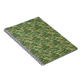 Caderno Espiral Emerald e Dourado Safari Series Design 4