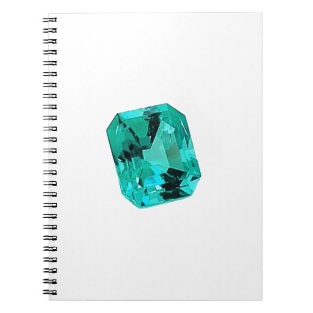 Caderno Espiral Emerald Gemstone impresso em (Frente)
