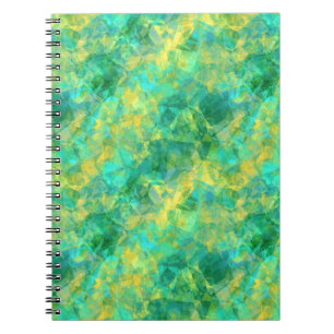 Caderno Espiral Emerald Green Crumpled Texture
