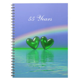 Caderno Espiral Emerald Hearts, 55 anos