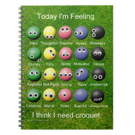 Caderno Espiral Emoções Croquet