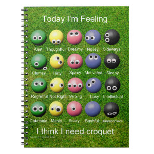 Caderno Espiral Emoções do Croquet