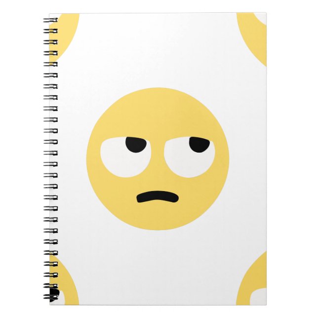 Caderno Espiral emoji eye roll (Frente)