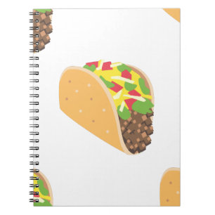 Caderno Espiral emoji taco