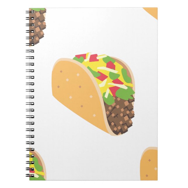 Caderno Espiral emoji taco (Frente)
