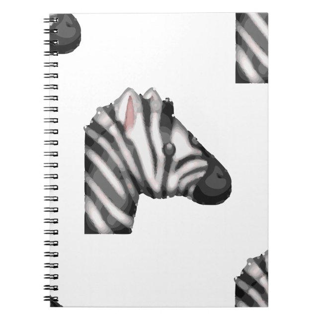 Caderno Espiral emoji zebra (Frente)
