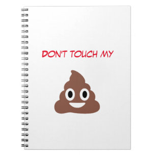 Caderno Espiral Emoticon de Cocô Personalizável