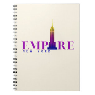 Caderno Espiral Empire State Building-Nova York-Vibrante