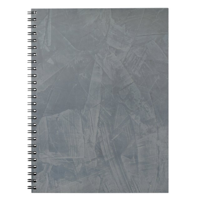 Caderno Espiral Emplastro Venetian do cinza de ardósia (Frente)