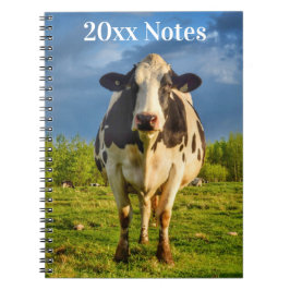 Caderno Espiral Empresa de Vaca Holstein Personalizada