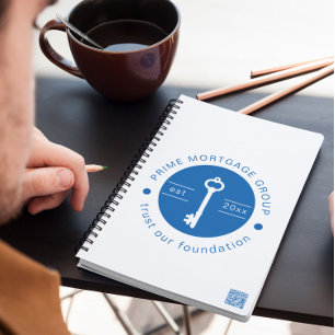 Caderno Espiral Empresa moderna de hipotecas personalizadas adicio