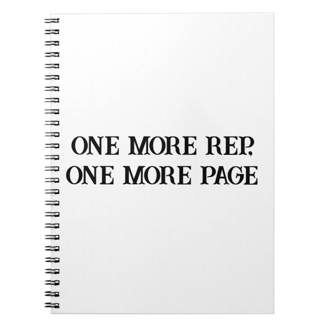 Caderno Espiral Empurre mais forte - Notebook Motivacional Gym & G (Frente)