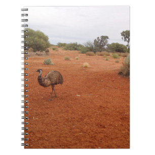 Caderno Espiral Emu australiano no notebook outback