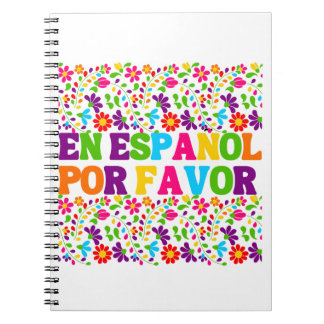 Caderno Espiral En Español Por Favor , Professora Espanhola Gift M
