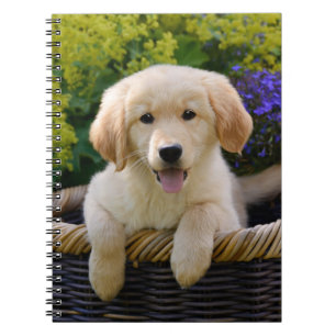 Caderno Espiral Encantador Goldie Retriever Cuppy, Fotocover
