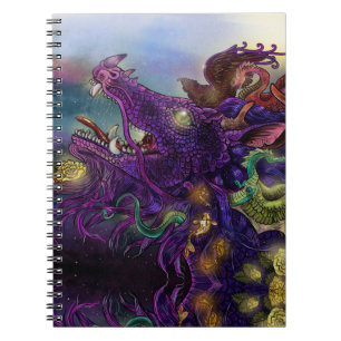 Caderno Espiral Encantamento Dragão 