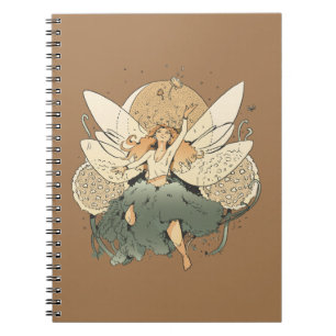 Caderno Espiral Encantando Fada - Arte de Fantasia Whimsso