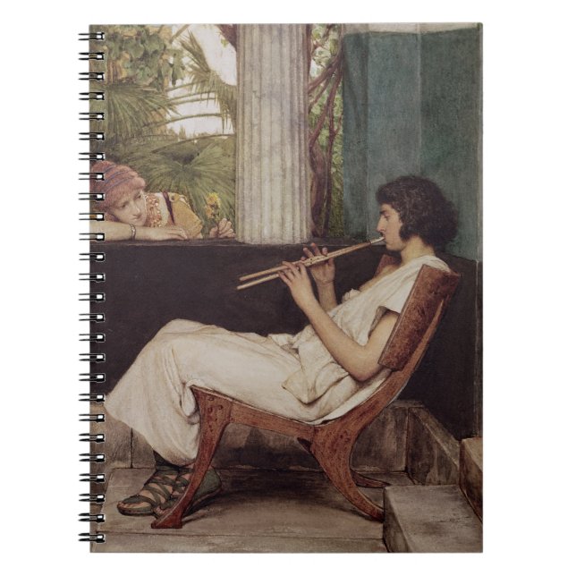 Caderno Espiral Encantos de Hath da música de Alma-Tadema | (Frente)