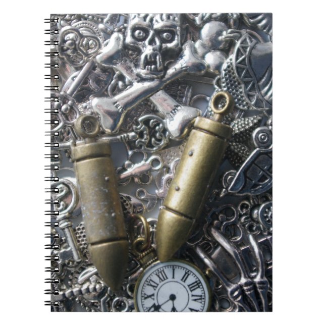 Caderno Espiral Encantos de Steampunk (Frente)