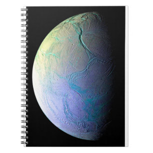 Caderno Espiral Enceladus Moon de Saturno