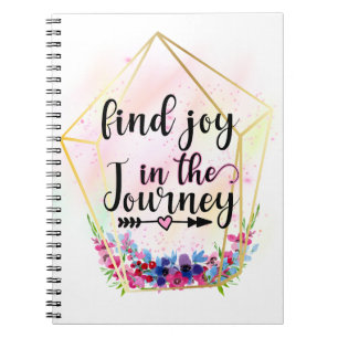 Caderno Espiral Encontre A Alegria Na Viagem