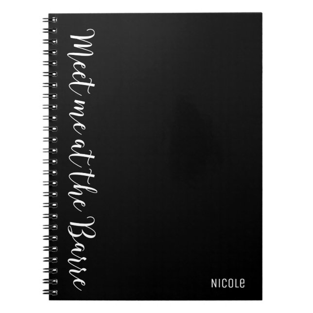 Caderno Espiral ENCONTRE-ME no Diário personalizado costume da (Frente)