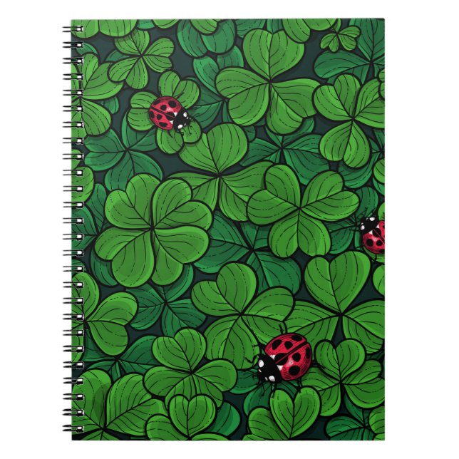 Caderno Espiral Encontre o trevo sortudo (Frente)