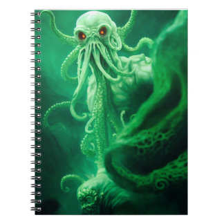 Caderno Espiral Encontro subaquático com Cthulhu