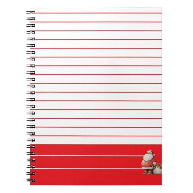 Caderno Espiral Endereço de devolução esmeralda vermelho (Frente)