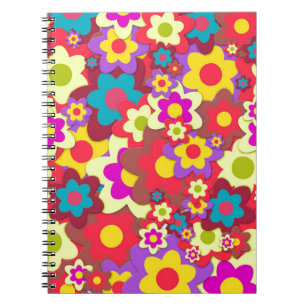 Caderno Espiral Energia do ventilador 60s hippy