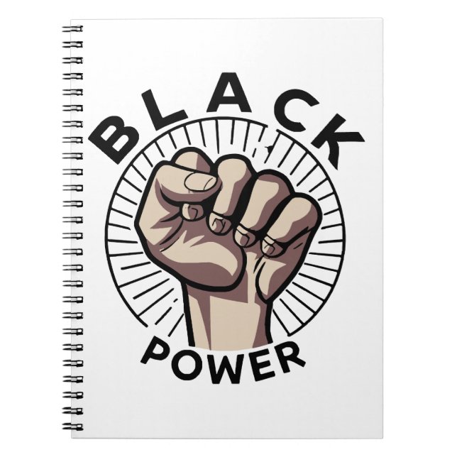 Caderno Espiral Energia Preta Afrocêntrica (Frente)