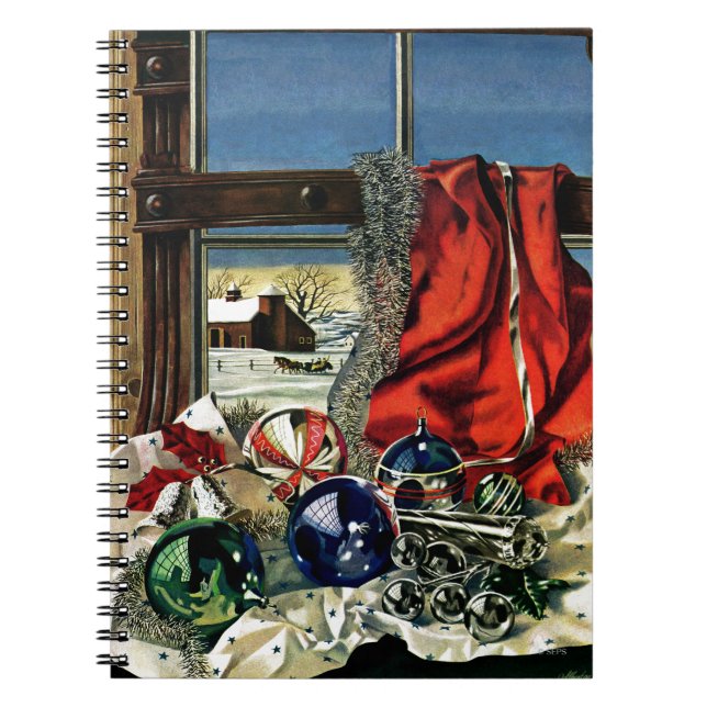 Caderno Espiral Enfeites de natal (Frente)