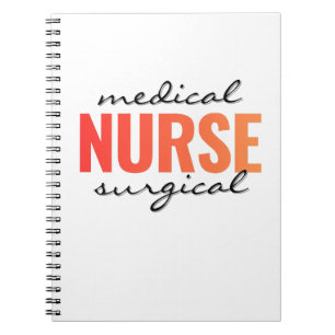 Caderno Espiral Enfermeira de Clínica Médica Tipografia Negrito