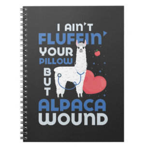 Caderno Espiral Enfermeira de Enfermeira de Tratamento de Feridas 