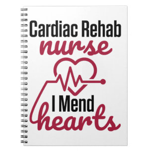 Caderno Espiral Enfermeira De Reabilitação Cardíaca Enfermeira 