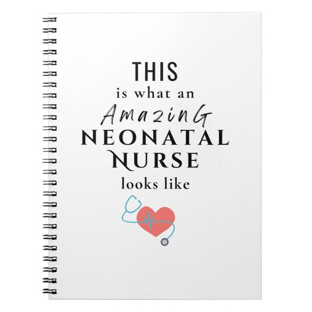 Caderno Espiral Enfermeira neonatal (Frente)