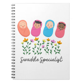Caderno Espiral Enfermeira NICU Especialista em Swaddle NeoNatal