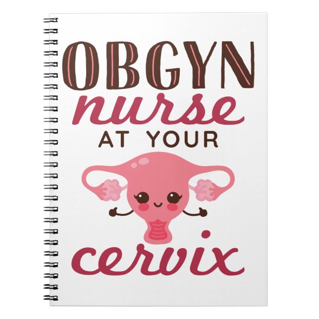 Caderno Espiral Enfermeira OBGYN no seu escritório (Frente)
