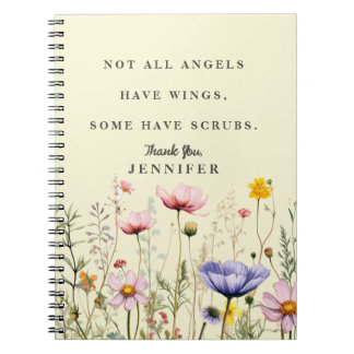 Caderno Espiral Enfermeira Personalizada Obrigado | Nem Todos os A