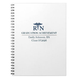 Caderno Espiral Enfermeira Registrada Nome Personalizado Desde Ano