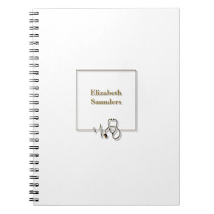Caderno Espiral Enfermeiro Médico Estetoscópio