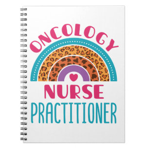 Caderno Espiral Enfermeiro Oncologista Rainbow Boho