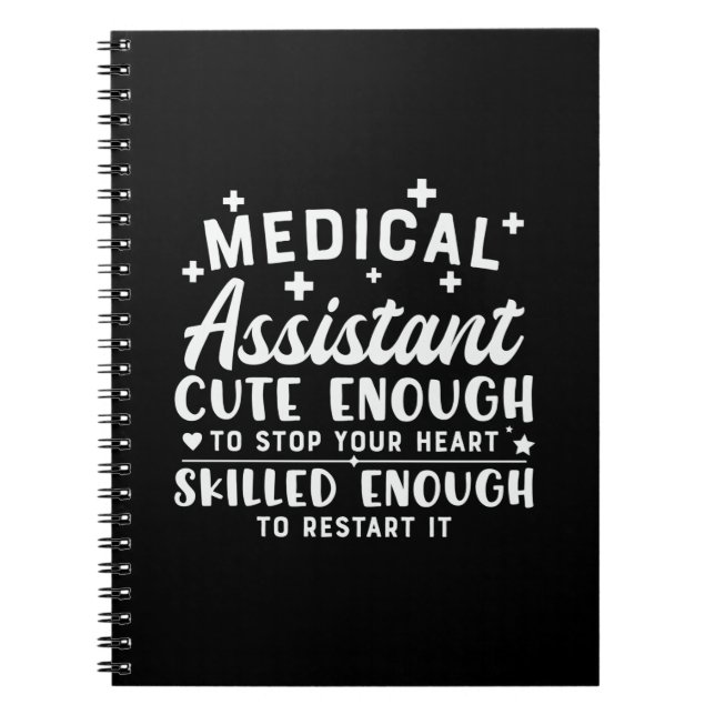 Caderno Espiral Enfermeiro Presente Assistente Médico Suficiente (Frente)
