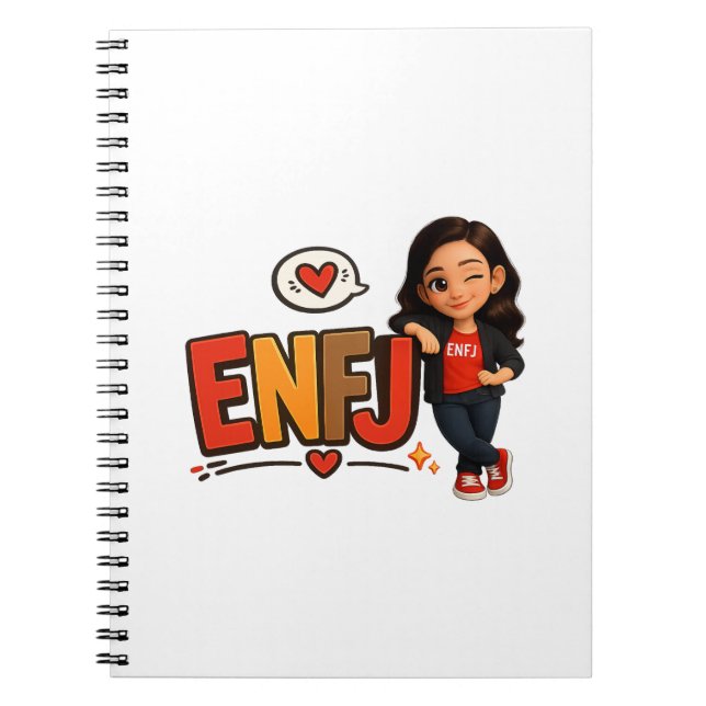CADERNO ESPIRAL ENFJ (Frente)