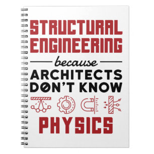 Caderno Espiral Engenharia Estrutural - Física Sarcástica Dizend