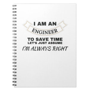 Caderno Espiral Engenharia Eu sou um Engenheiro Eu estou sempre ce