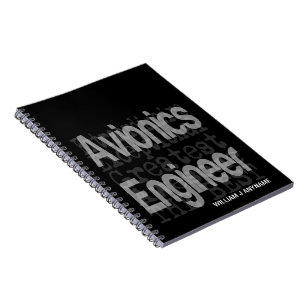 Caderno Espiral Engenheiro Avionics Extraordinário PERSONALIZADO