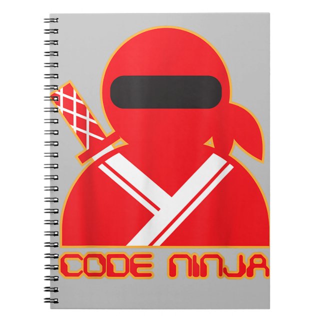 Caderno Espiral Engenheiro de Codificação de Computadores Ninja -  (Frente)