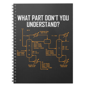 Caderno Espiral Engenheiro químico engraçado - engenharia quími